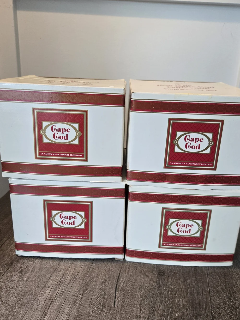 Vintage Avon The 1876 Cape Cod Collection Cup and Saucer/ Lot of 4 SETS NIB